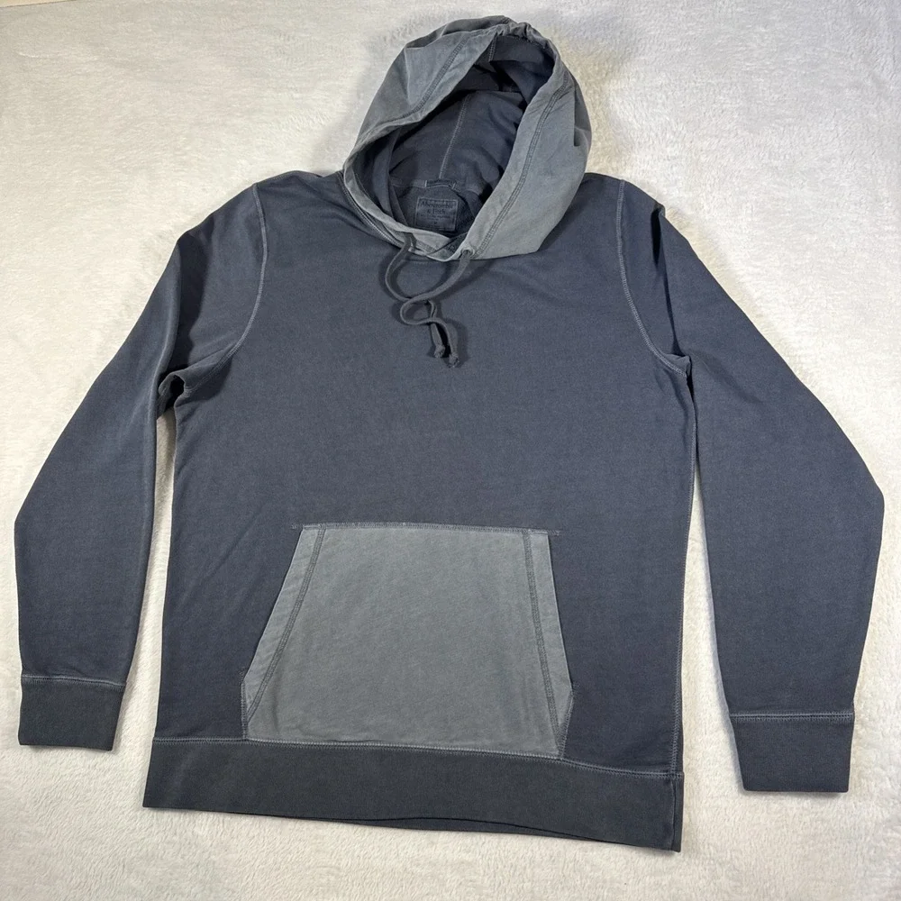 Abercrombie &‎ Fitch Men's M Blue Vintage Wash Hoodie Excellent Condition
